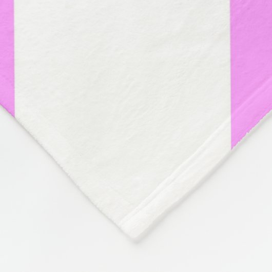 Roze en witte kaas fleece deken (Hoek)
