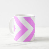 Roze en witte kaas koffiemok (Voorkant links)