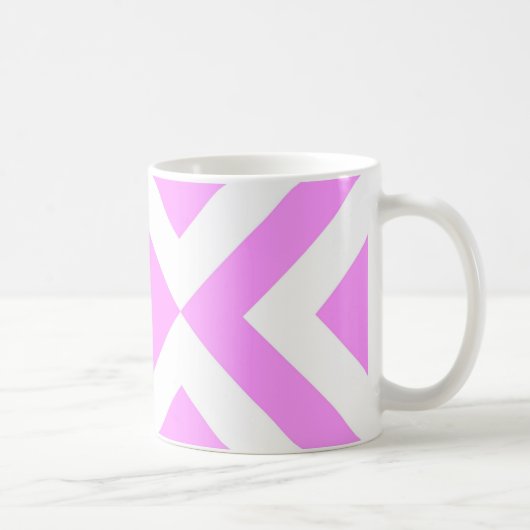 Roze en witte kaas koffiemok (Rechts)