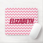 Roze en witte kaas muismat (Met muis)