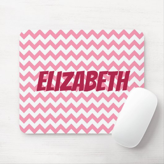 Roze en witte kaas muismat (Met muis)