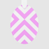Roze en witte kaas ornament (voorkant)