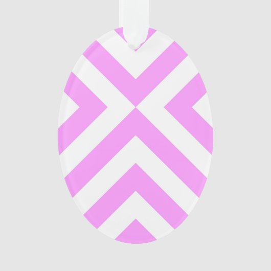 Roze en witte kaas ornament (voorkant)