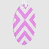 Roze en witte kaas ornament (voorkant)