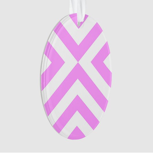 Roze en witte kaas ornament (voorkant)