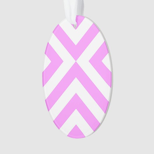 Roze en witte kaas ornament (voorkant)