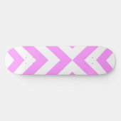 Roze en witte kaas persoonlijk skateboard (Horizontaal)