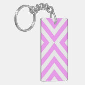 Roze en witte kaas sleutelhanger (Voorkant Links)