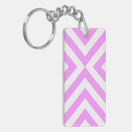 Roze en witte kaas sleutelhanger (Voorkant Links)