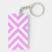 Roze en witte kaas sleutelhanger (achterkant)