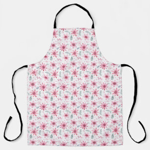 Roze en witte kerst Cook's Schort
