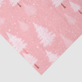 Roze en witte kerstbomen tissuepapier (Detail)