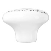 Roze en witte ketterij Harten Keramische schedel o Keramische Knop (Zijkant)