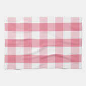 Roze en witte keukenhanddoeken (Horizontaal)