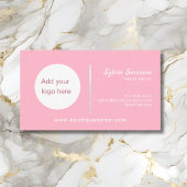 Roze en witte klant klantenkaartje