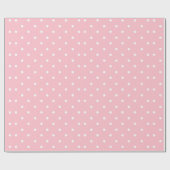 Roze en witte kleine poka punts die papier verpakk (Vlak)