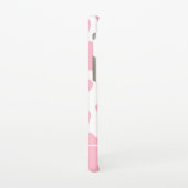 Roze en witte Koe Afdrukken Aangepaste naam Samsung Galaxy Hoesje (Linkerkant)