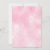 Roze en witte Koe Florence Baby shower Kaart (Achterkant)