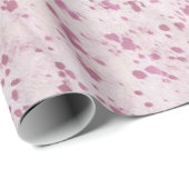 Roze en witte Koeienhuid Western land Cadeaupapier (Rol Hoek)