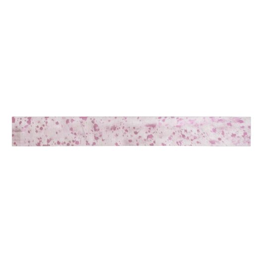 Roze en witte Koeienhuid Western land Grosgrain Lint (Voorkant)
