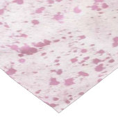 Roze en witte Koeienhuid Western land Korte Tafelloper (Hoek)