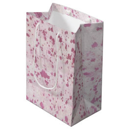 Roze en witte Koeienhuid Western land Medium Cadeauzakje