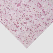 Roze en witte Koeienhuid Western land Tissuepapier (Detail)