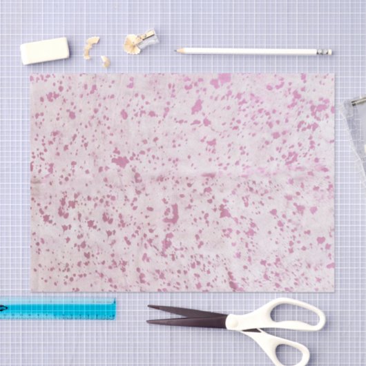 Roze en witte Koeienhuid Western land Tissuepapier (Craft)