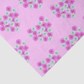 Roze en witte kosmos Bloed Heart-papier Tissuepapier (Detail)