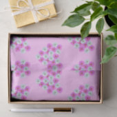 Roze en witte kosmos Bloed Heart-papier Tissuepapier (Geschenk)