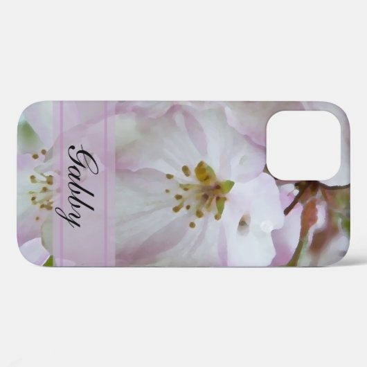 Roze en witte krab Apple bloesems Case-Mate iPhone Case (Achterkant (horizontaal))