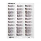 Roze en witte krab Apple Blossoms Retouradres Etiket (Full Sheet)
