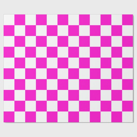 Roze en witte kringloop cadeaupapier (Vlak)