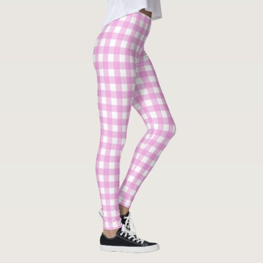 Roze en witte kringloop leggings (Rechts)