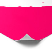 Roze en Witte Kus Poster (Hoek)