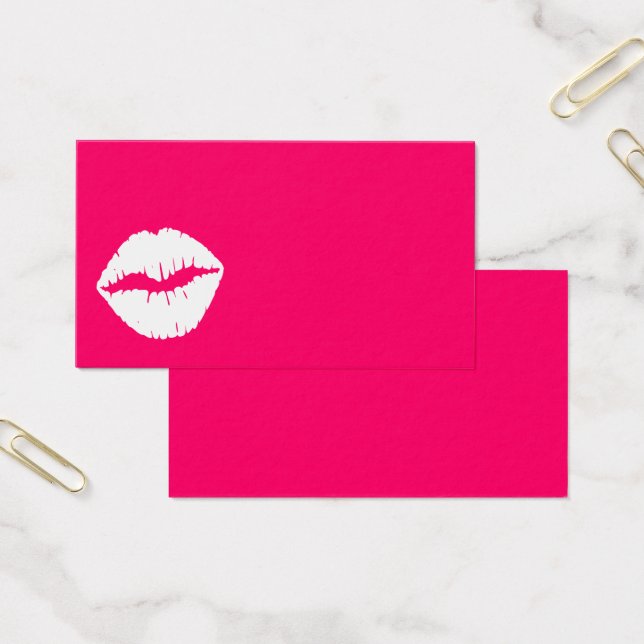 Roze en Witte Kus Visitekaartje (Kantoor)