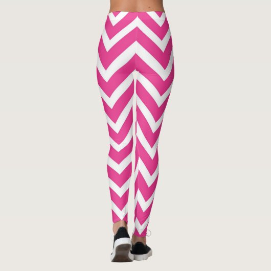 Roze en witte Leggings (Achterkant)