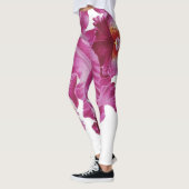 Roze en witte Leggings voor alles-over-druk (Links)
