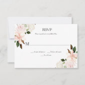 Roze en witte lenzen, Magnolias, Peonies RSVP Kaartje (Voorkant)