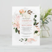 Roze en witte lenzen, Rozen, pinda's, Magnolias Kaart (Staand voorkant)