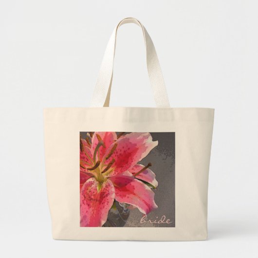 Roze en witte Lily Bride's tas (Voorkant)