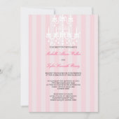 Roze en witte luchters Uitnodiging (Voorkant)