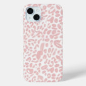 Roze en witte luipaard Case-Mate iPhone case (Achterkant)