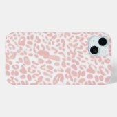 Roze en witte luipaard Case-Mate iPhone case (Achterkant (horizontaal))