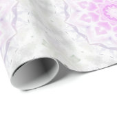 Roze en witte luis Kaleidoscoop Harten paper Cadeaupapier (Rol Hoek)