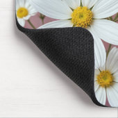 Roze en witte madeliefjes muismat (Hoek)