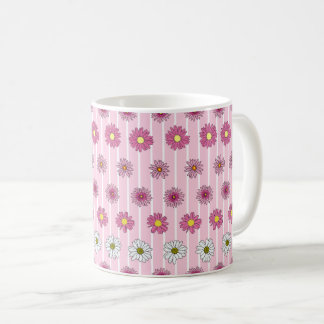 Roze en witte madeliefjes Wildflower Whimsy Koffiemok
