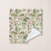 roze en witte Magnolia's Bad Handdoek (Wasdoekje)