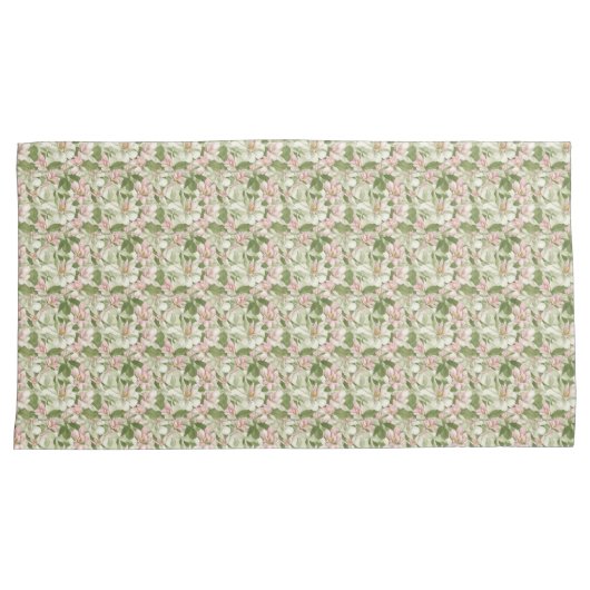 roze en witte Magnolia's Kussensloop (Voorkant-Rechts)