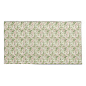 roze en witte Magnolia's Kussensloop (Achterkant-Links)